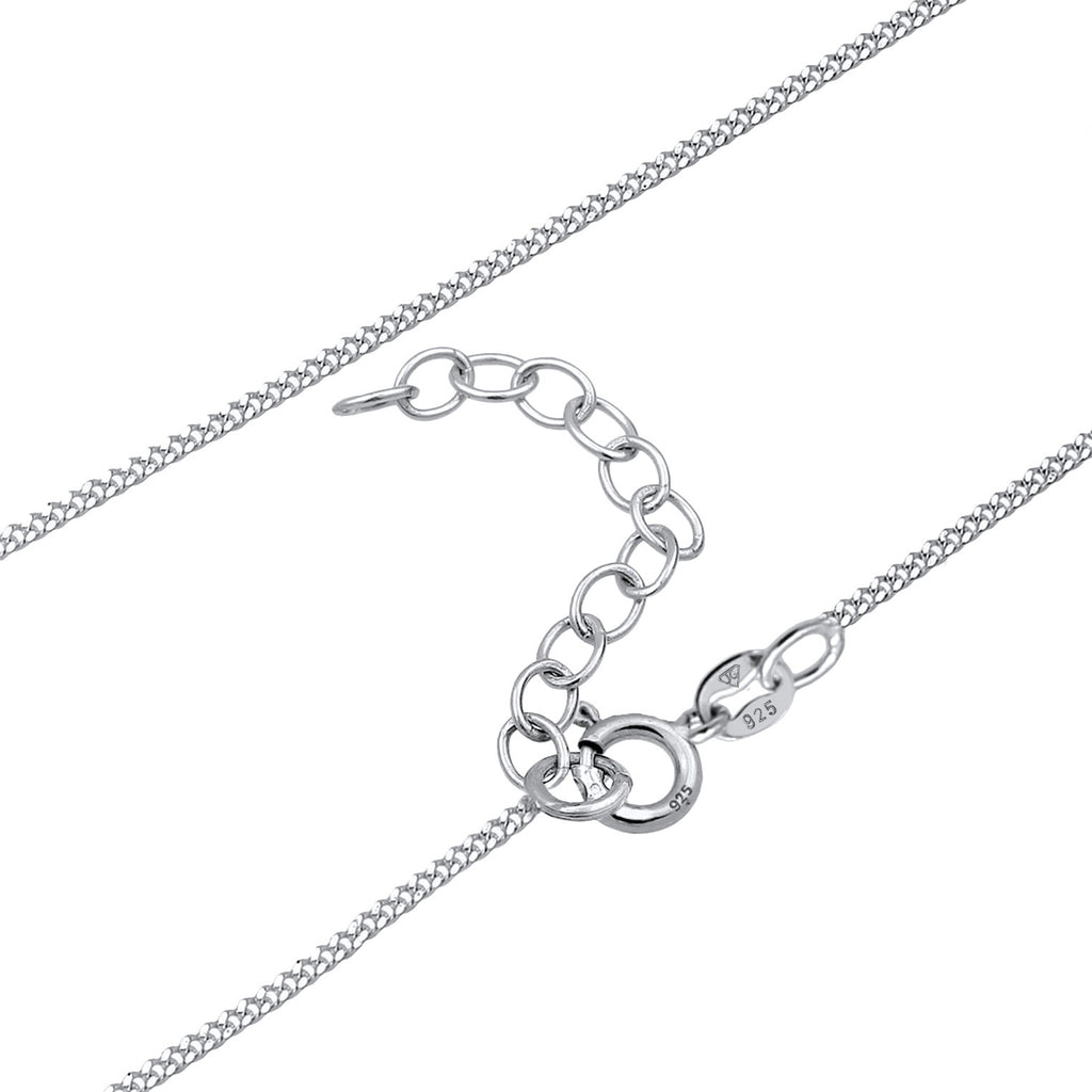 Silber - Elli | Choker Basic | Mondstein (Weiß) | 925er Sterling Silber