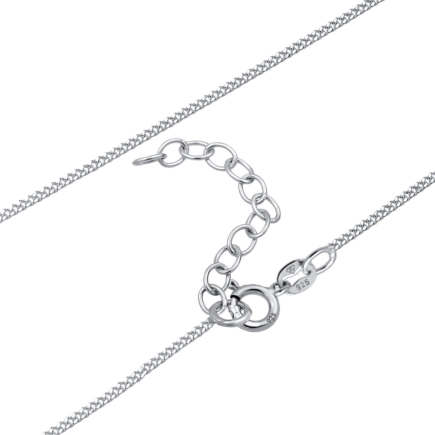 Silber - Elli | Choker Basic | Mondstein (Weiß) | 925er Sterling Silber