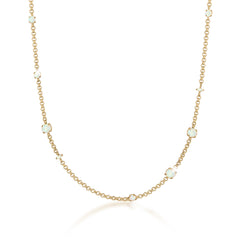 Halskette | Opal (Weiß)