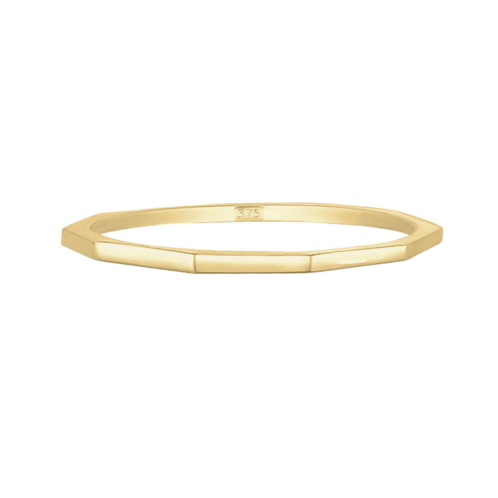 Gold - Elli PREMIUM | Ring Geo | 375 Gelbgold