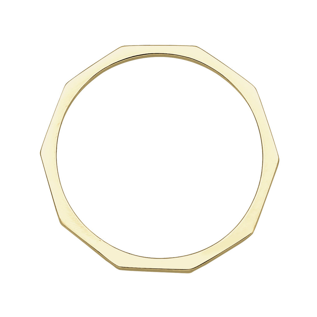 Gold - Elli PREMIUM | Ring Geo | 375 Gelbgold