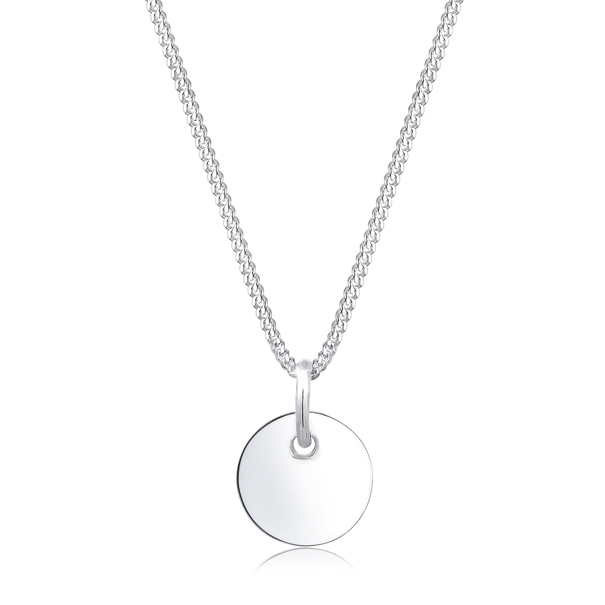 Silber - Elli | Halskette Plättchen | 925er Sterling Silber