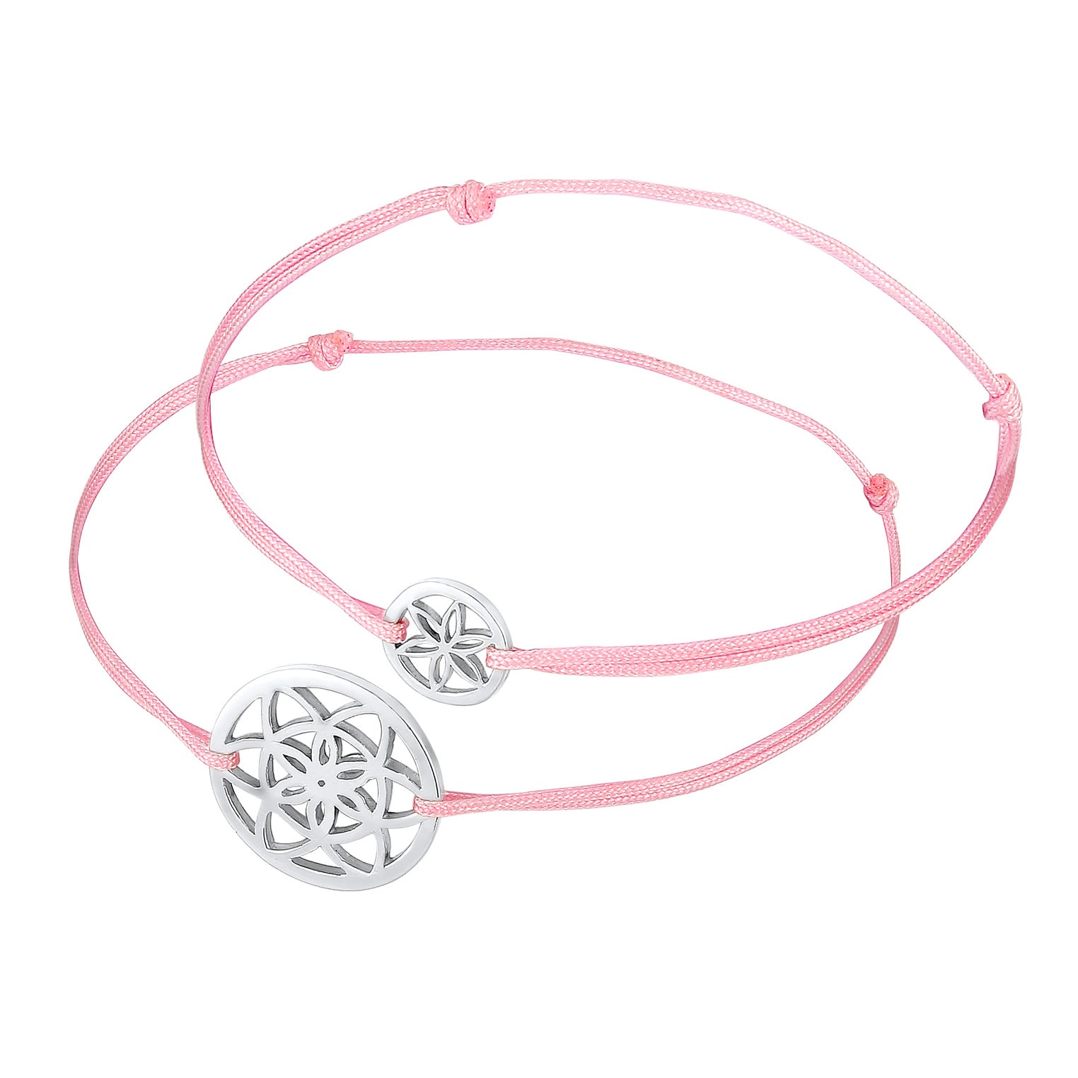 Silber - Elli | Mutter-Kind-Armbandset Blume | 925er Sterling Silber