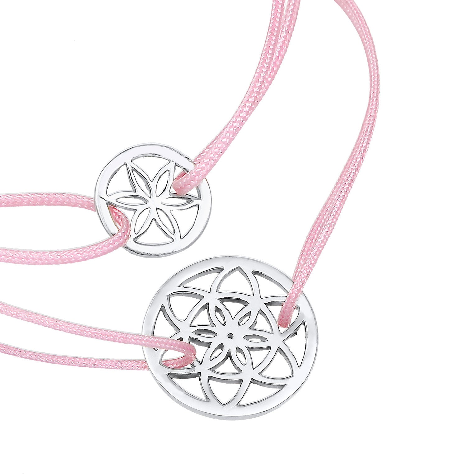 Silber - Elli | Mutter-Kind-Armbandset Blume | 925er Sterling Silber