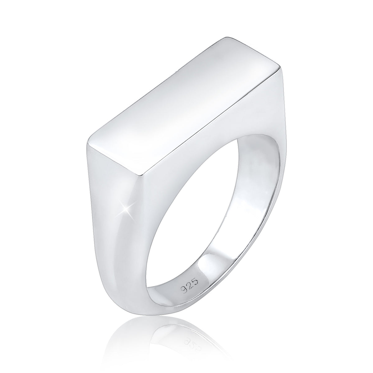Silber - Elli | Siegelring Geo | 925er Sterling Silber