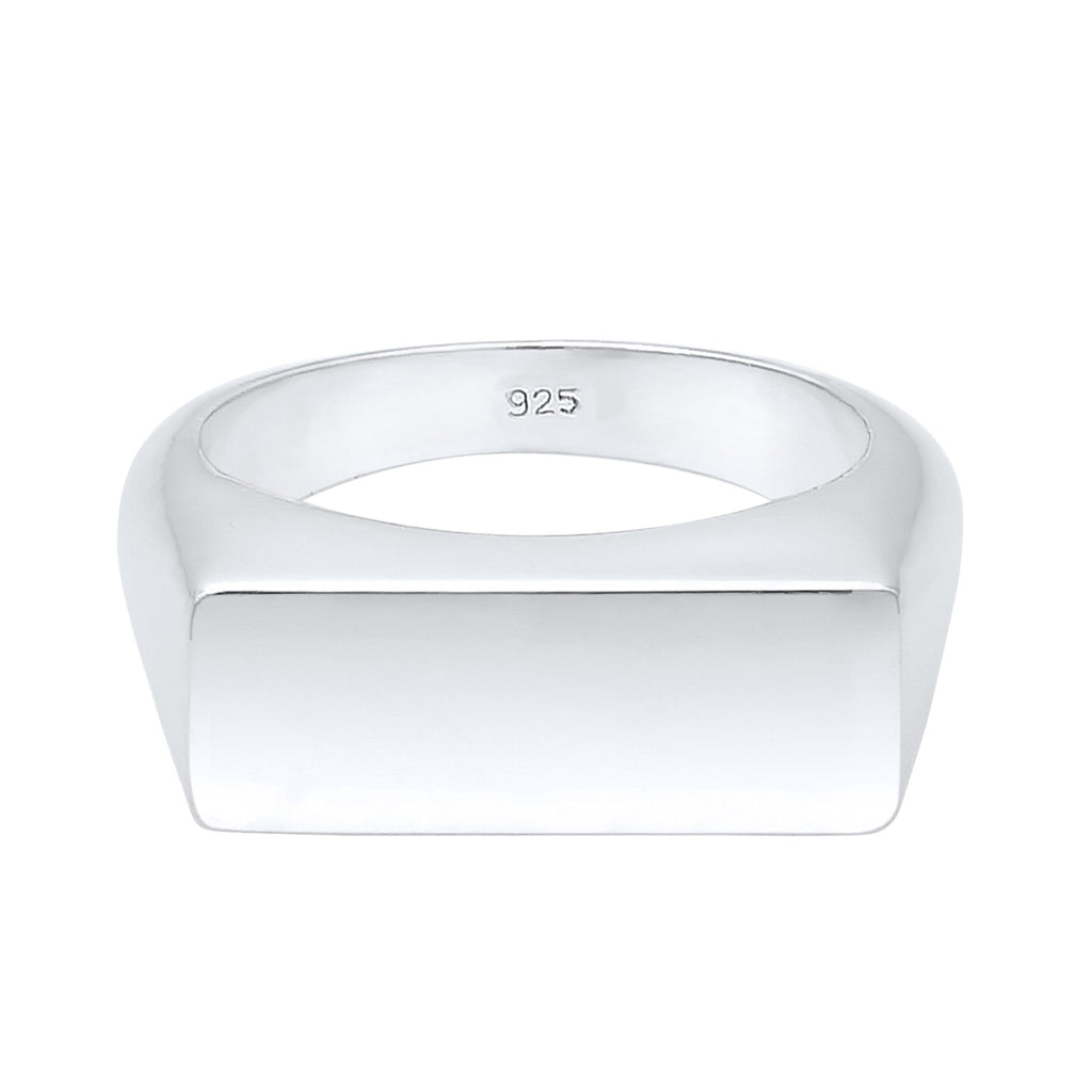 Silber - Elli | Siegelring Geo | 925er Sterling Silber