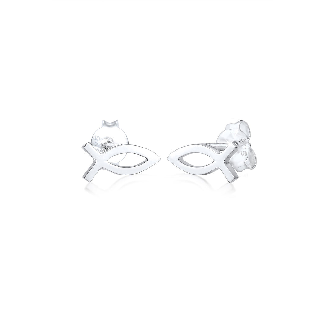 Silber - Elli | Ohrring Fisch | 925er Sterling Silber