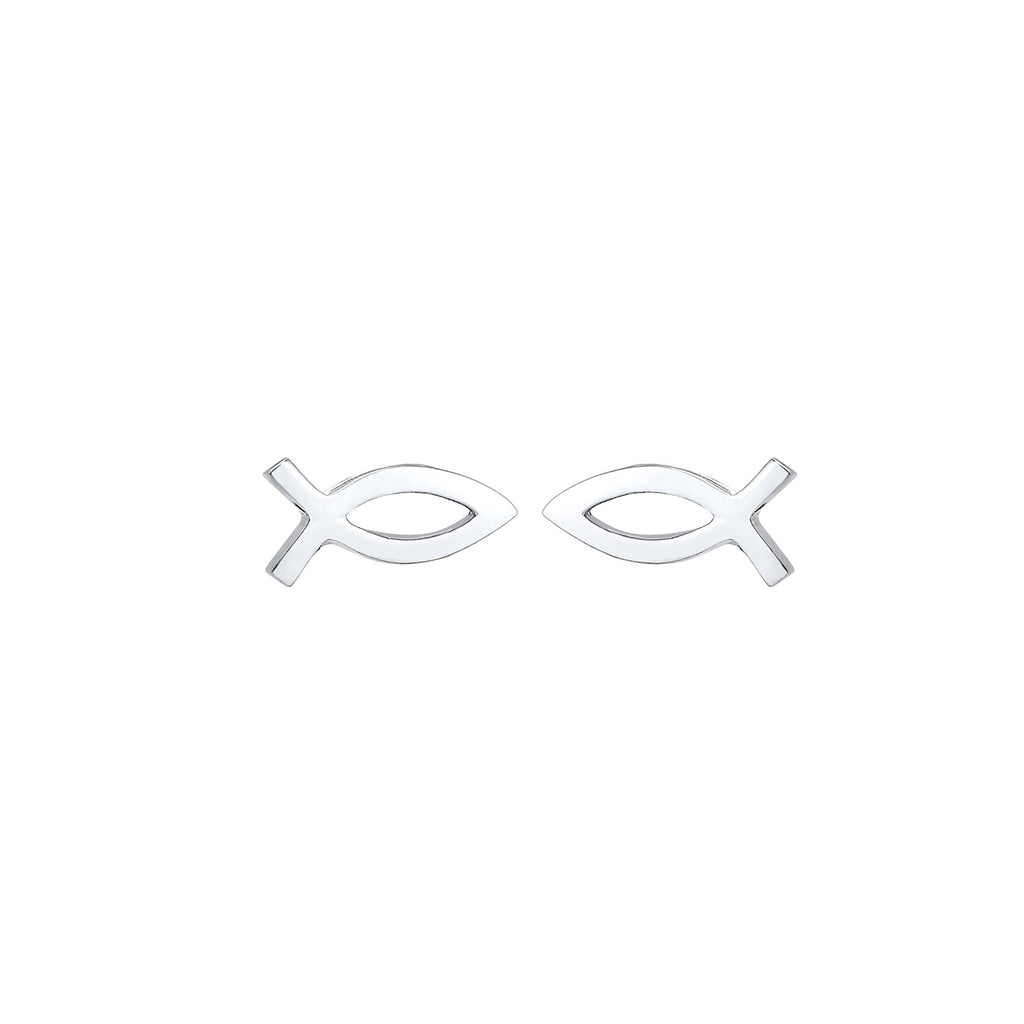Silber - Elli | Ohrring Fisch | 925er Sterling Silber