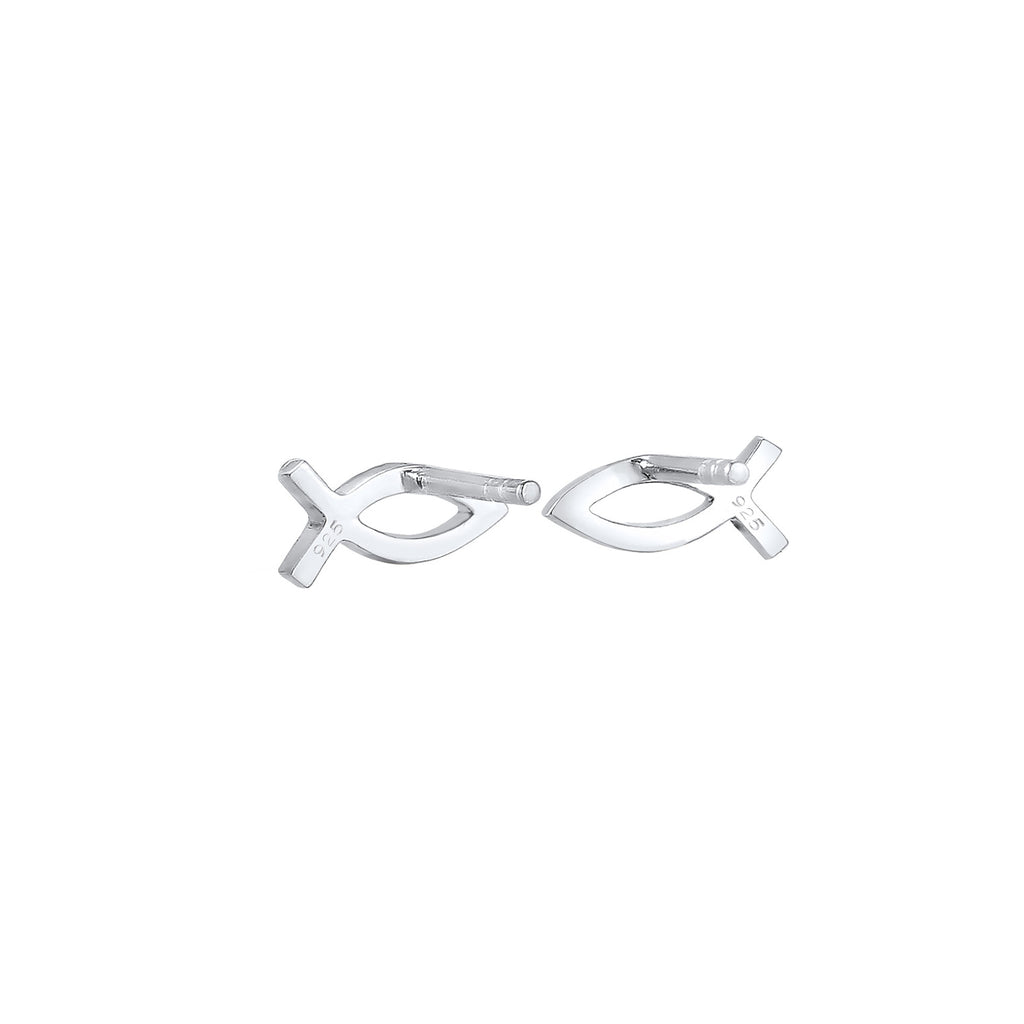 Silber - Elli | Ohrring Fisch | 925er Sterling Silber