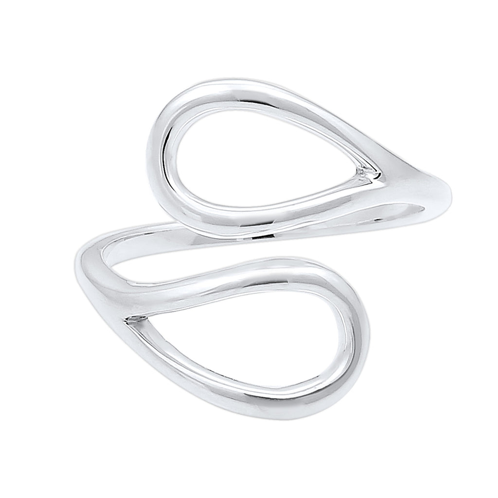 Silber - Elli | Ring Tropfen | 925er Sterling Silber