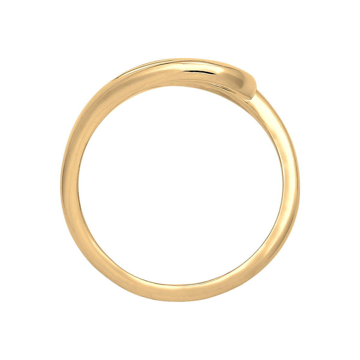 Gold - Elli | Ring Tropfen | 925 Sterling Silber vergoldet