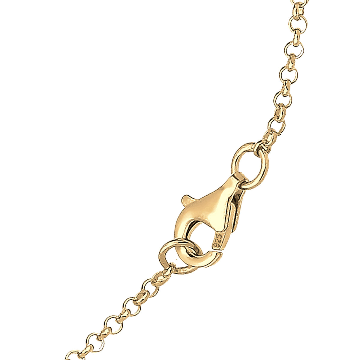 Gold - Elli | Solitär-Armband | Kristall ( Weiß ) | 925 Sterling Silber vergoldet