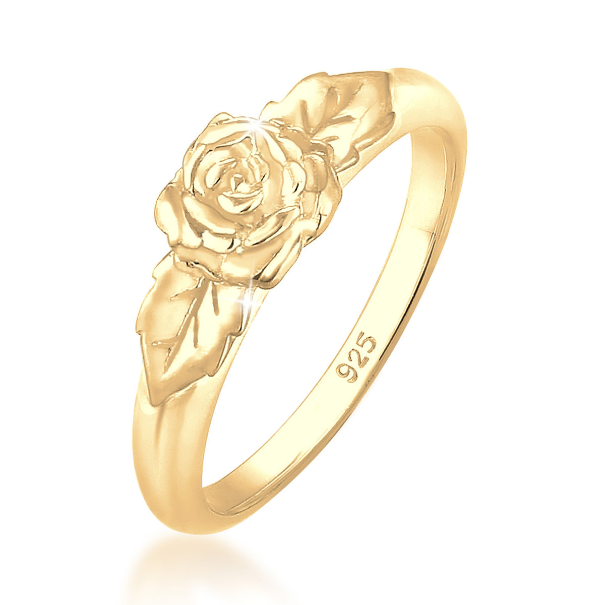 Gold - Elli | Ring Rose | 925 Sterling Silber vergoldet