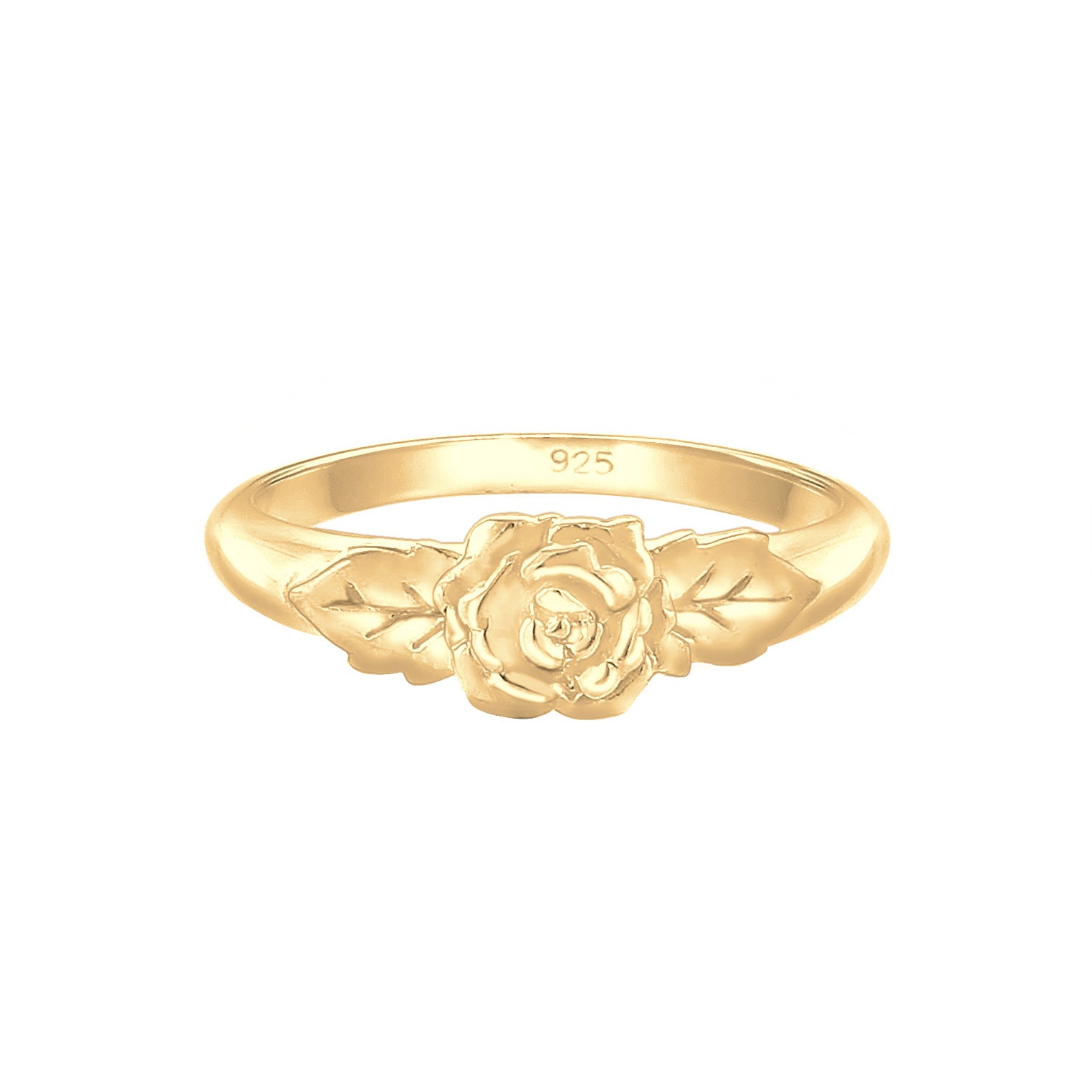 Gold - Elli | Ring Rose | 925 Sterling Silber vergoldet