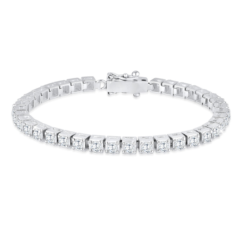 Silber - Elli PREMIUM | Tennisarmband | Zirkonia (Weiß) | 925er Sterling Silber
