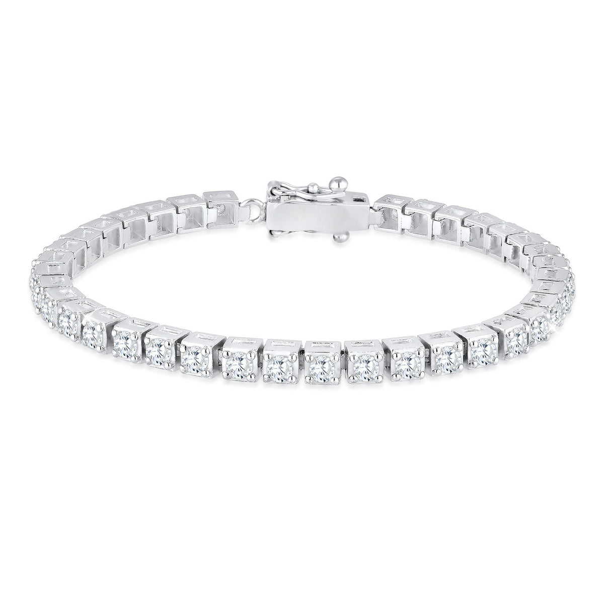 Silber - Elli PREMIUM | Tennisarmband | Zirkonia (Weiß) | 925er Sterling Silber