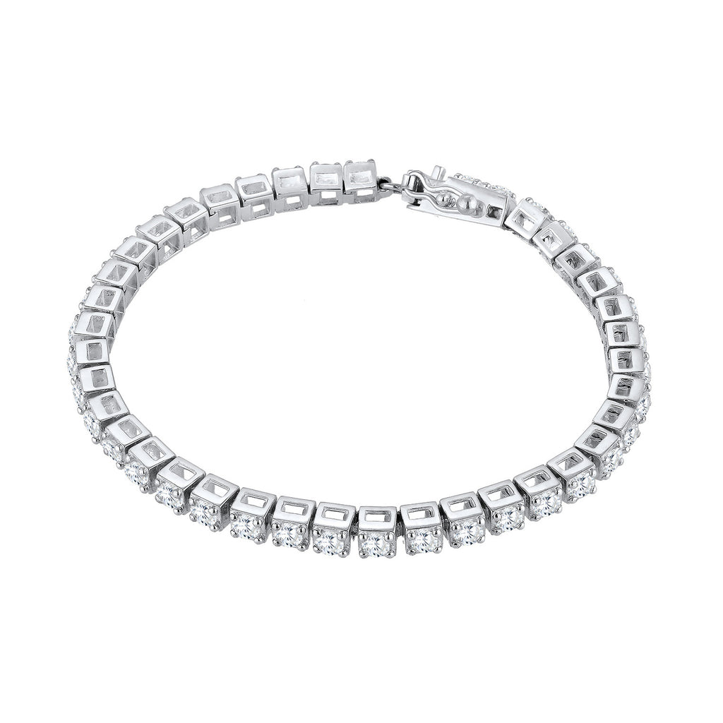 Silber - Elli PREMIUM | Tennisarmband | Zirkonia (Weiß) | 925er Sterling Silber