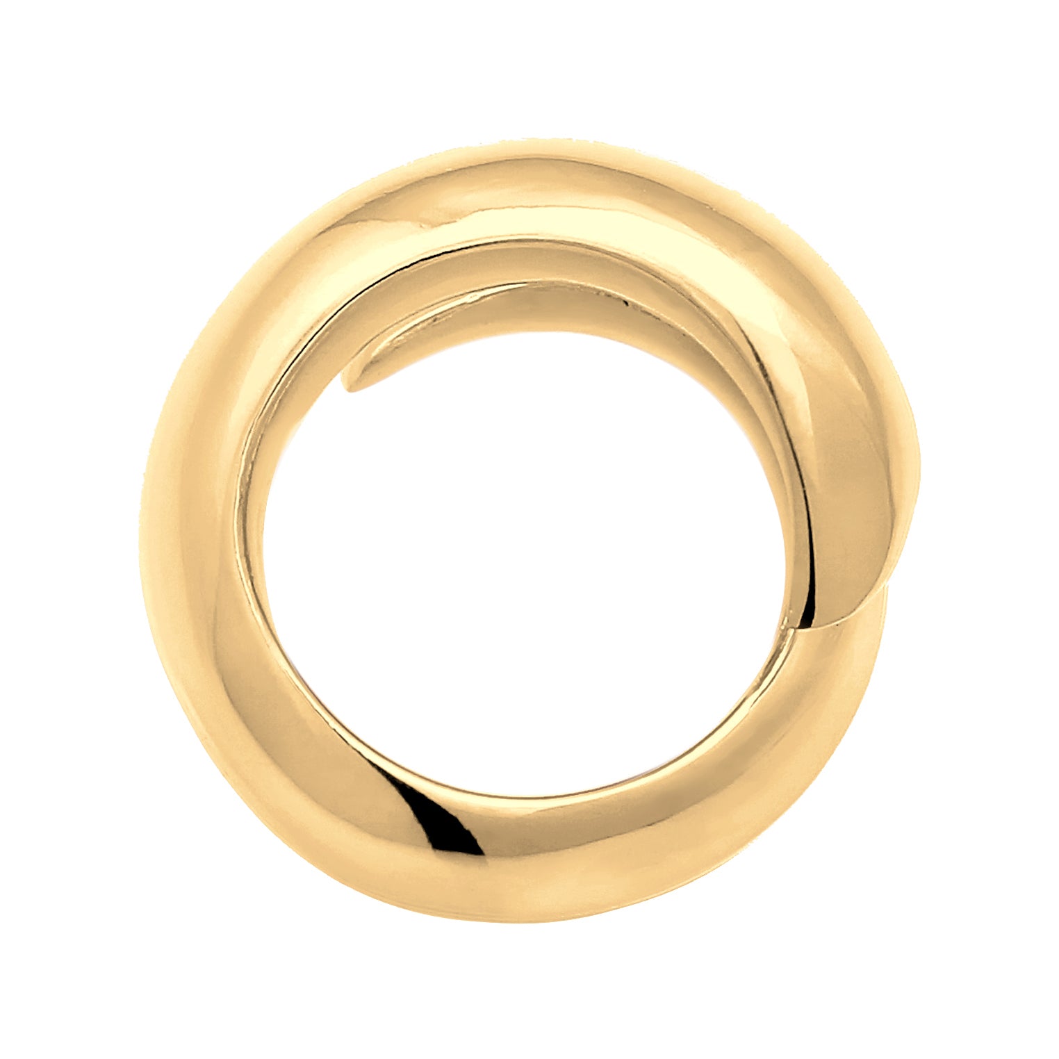 Gold - Nenalina | Chunky Wickelring | 925 Sterling Silber vergoldet