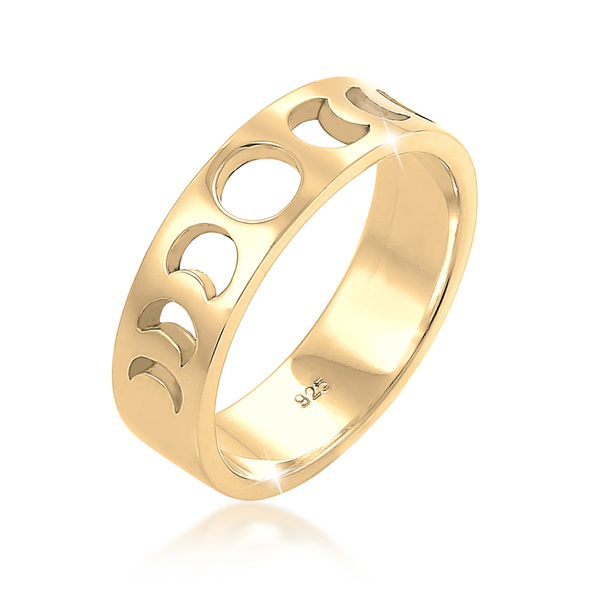 Gold - Elli | Ring Astro | 925 Sterling Silber vergoldet