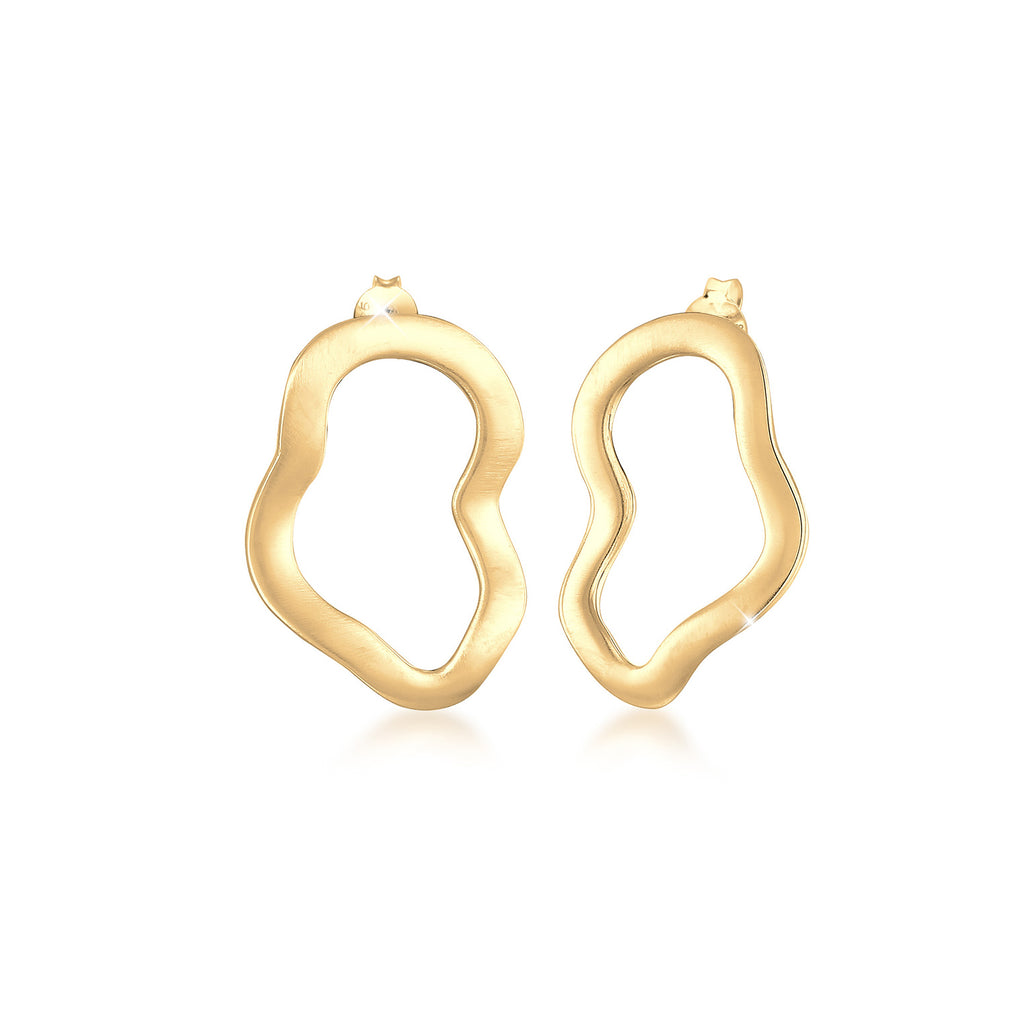 Gold - Elli | Ohrstecker | 925 Sterling Silber vergoldet