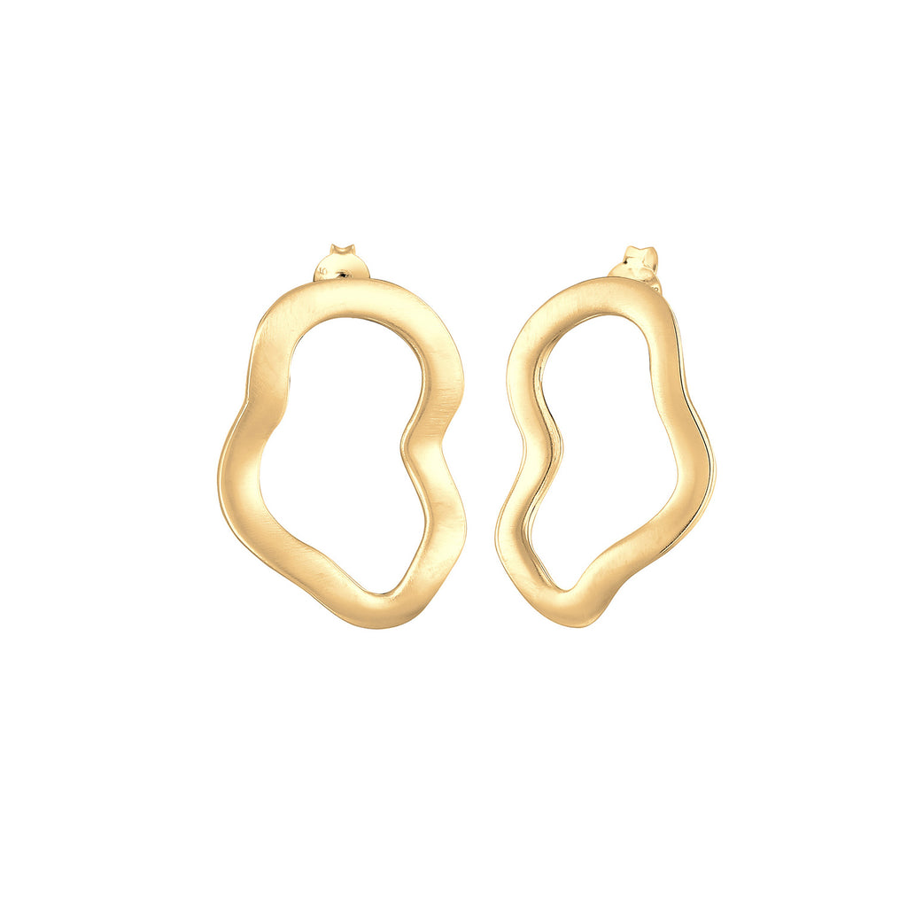 Gold - Elli | Ohrstecker | 925 Sterling Silber vergoldet