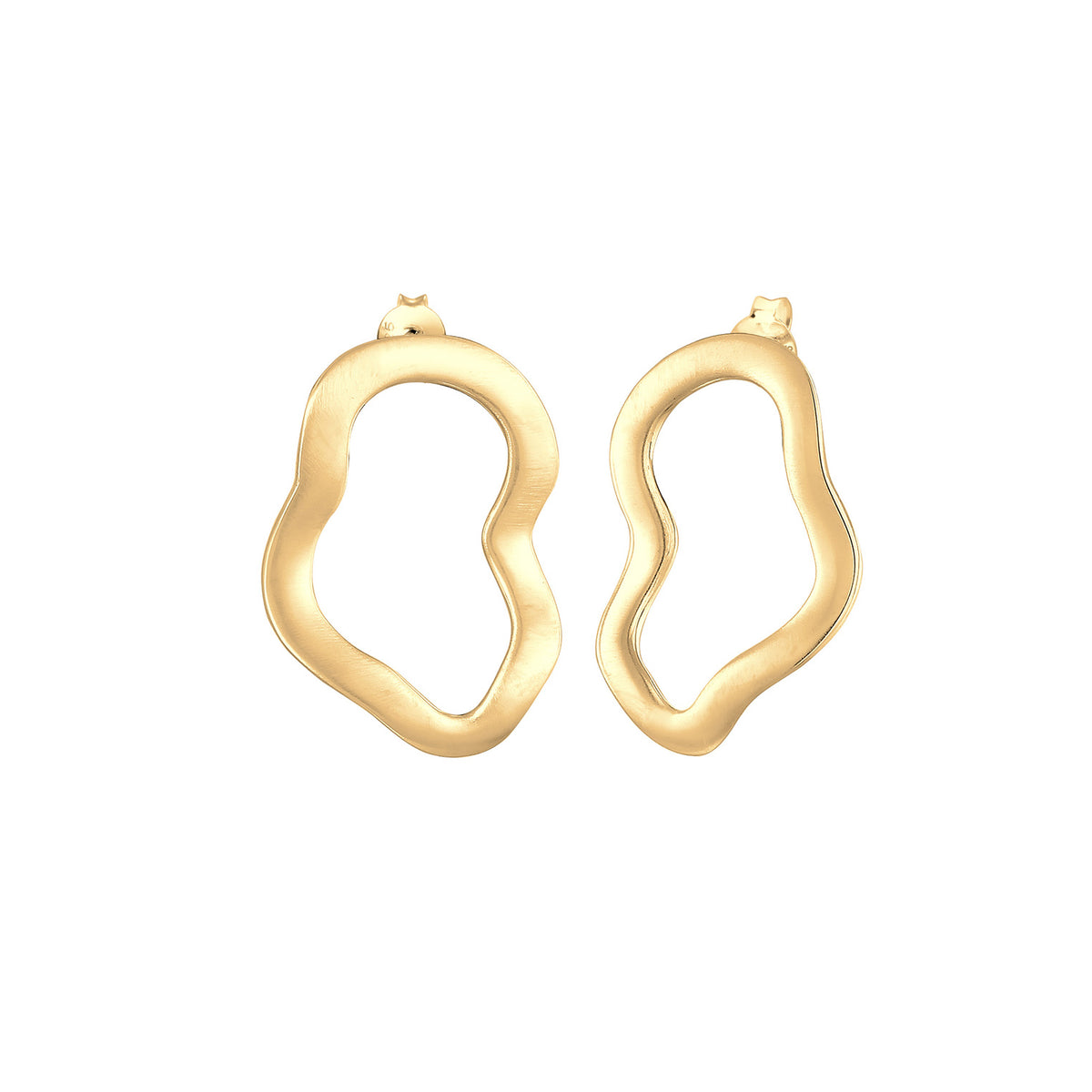Gold - Elli | Ohrstecker | 925 Sterling Silber vergoldet