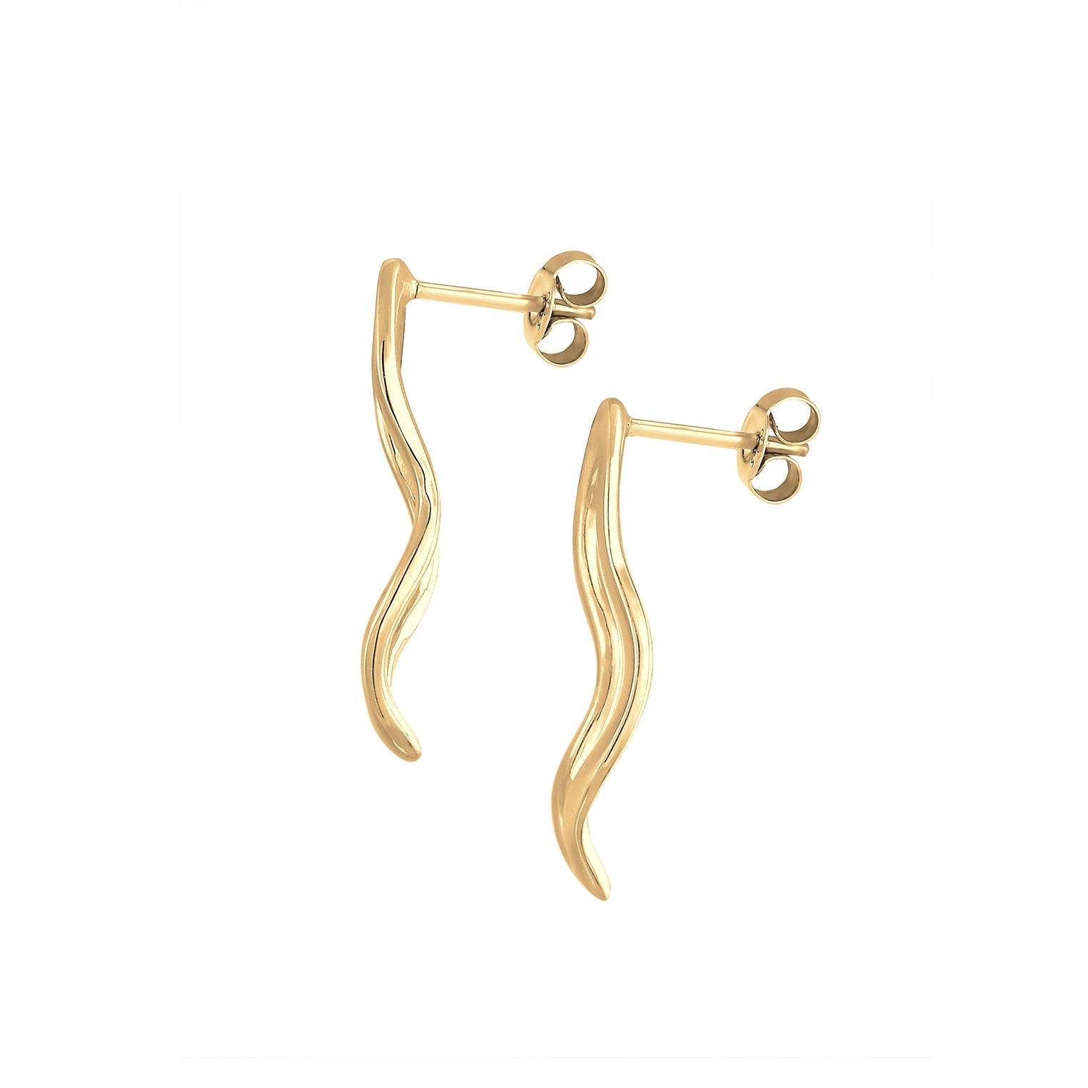 Gold - Elli | Ohrstecker | 925 Sterling Silber vergoldet