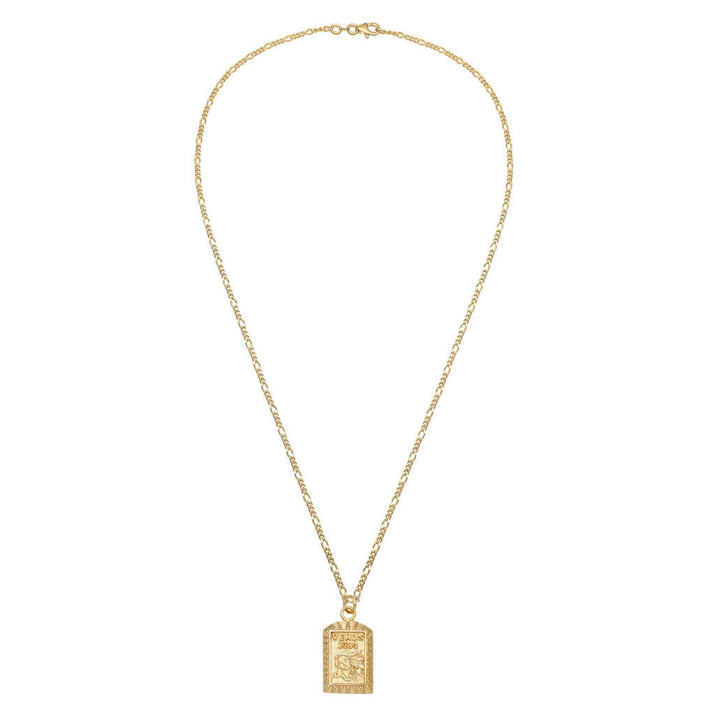 Gold - Elli | Figaro-Halskette | 925 Sterling Silber vergoldet