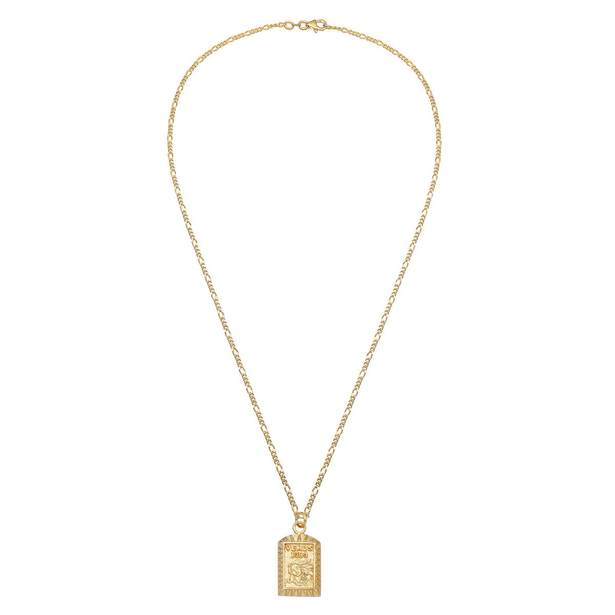 Gold - Elli | Figaro-Halskette | 925 Sterling Silber vergoldet