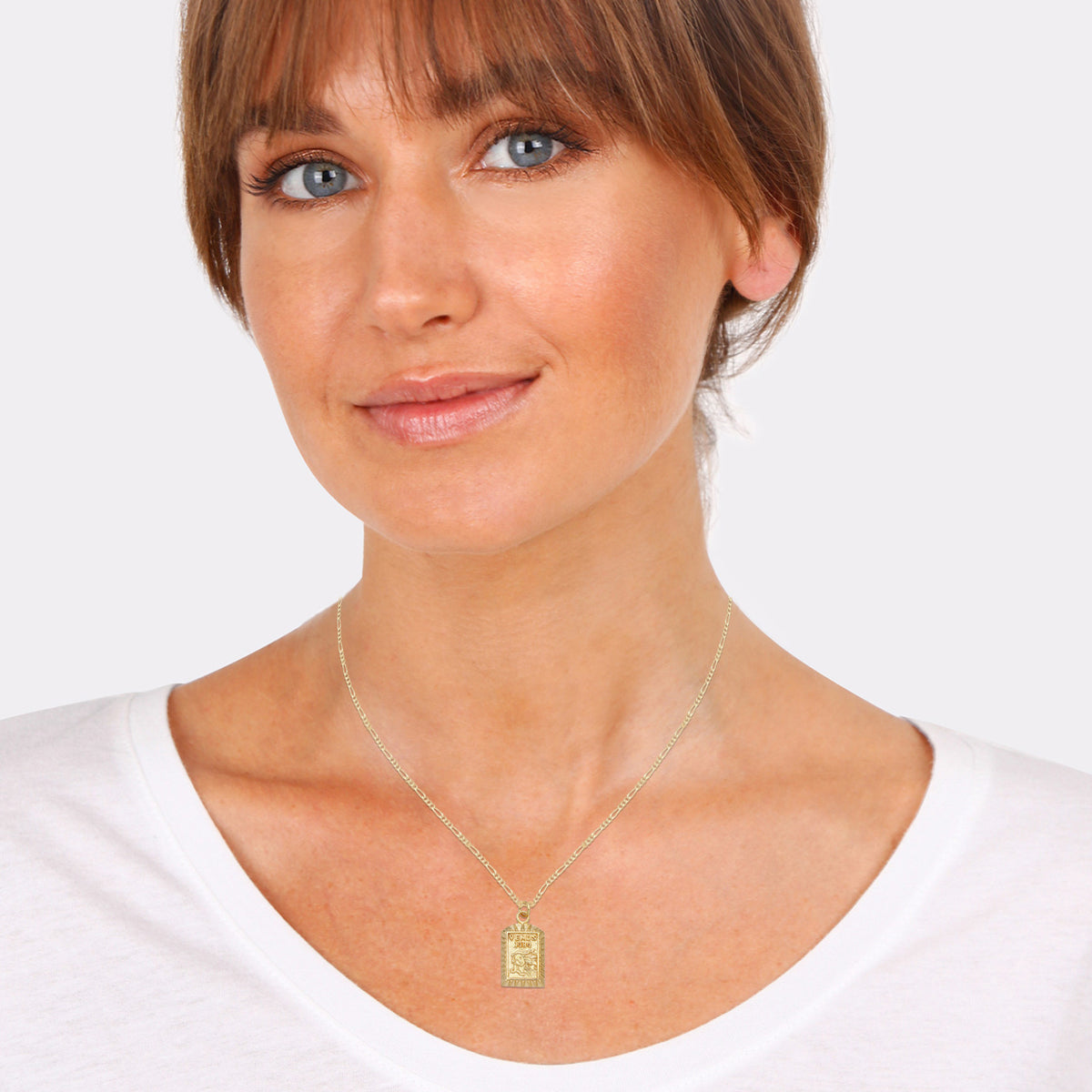 Gold - Elli | Figaro-Halskette | 925 Sterling Silber vergoldet