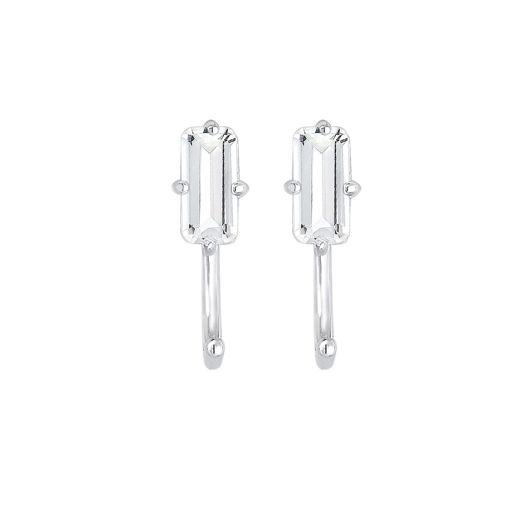earrings | Topaz (White)