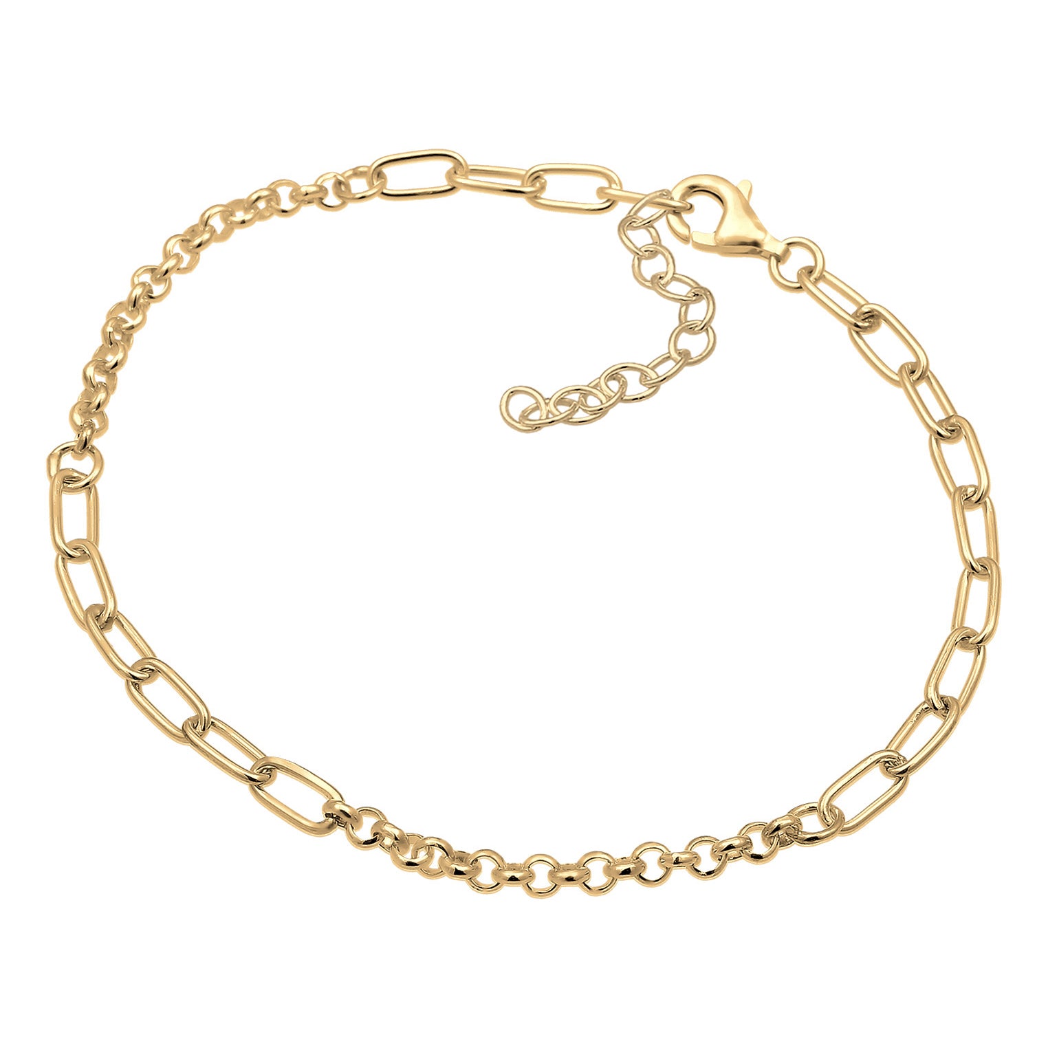 Gold - Nenalina | Gliederarmband | 925 Sterling Silber vergoldet