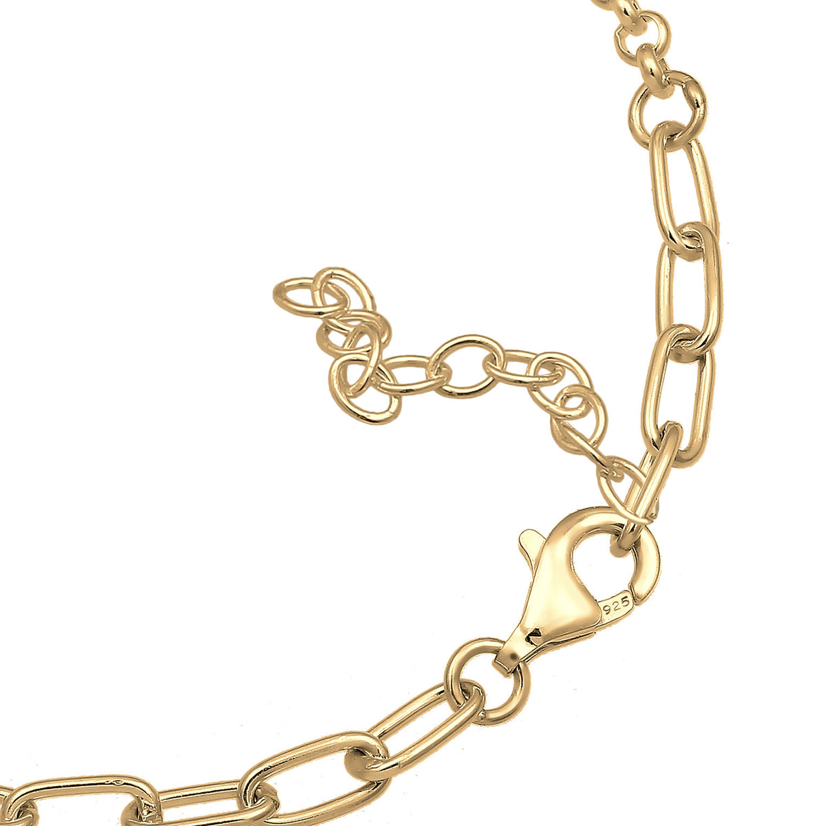 Gold - Nenalina | Gliederarmband | 925 Sterling Silber vergoldet