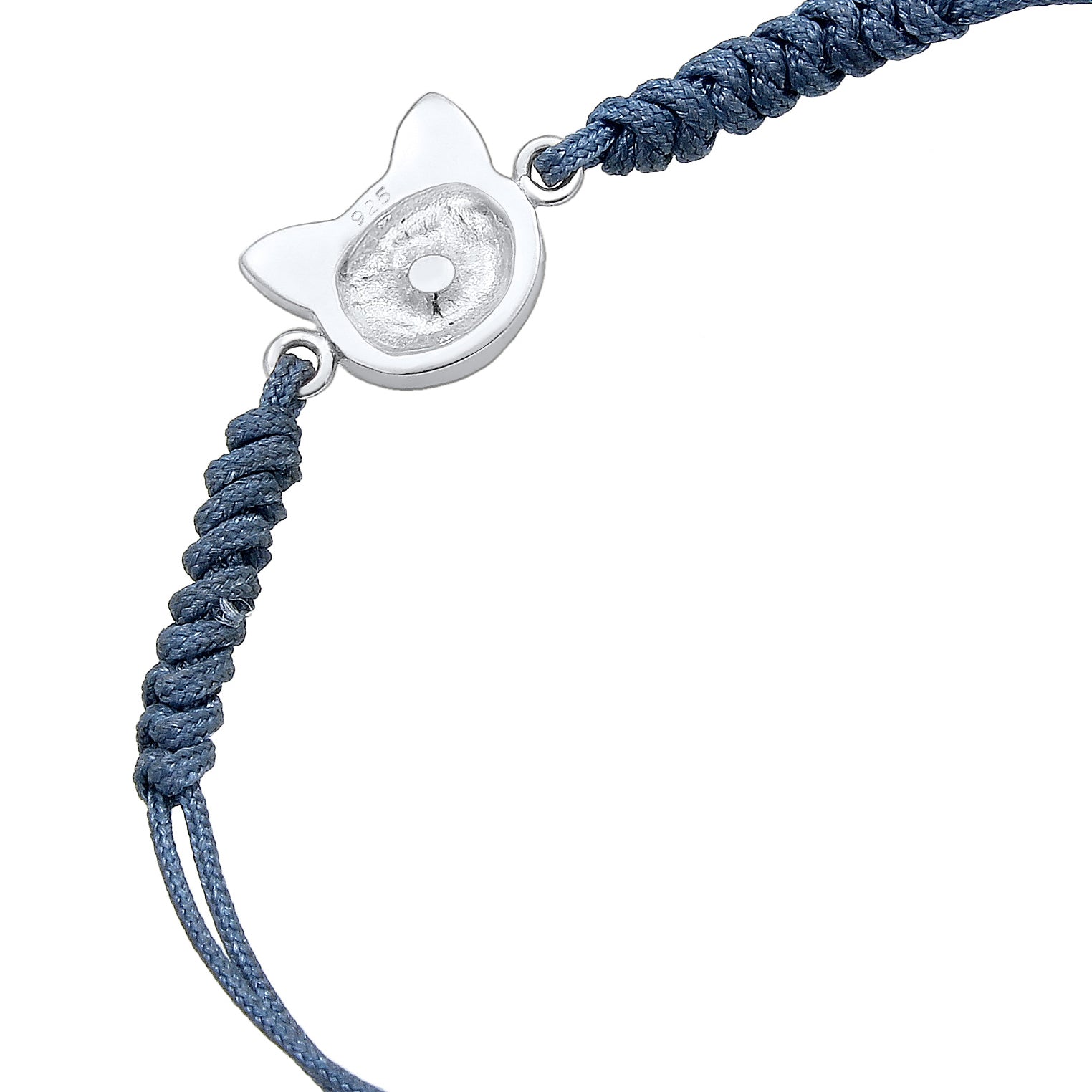 Blau - Elli | Armband Katze | Kristall ( Blau ) | 925er Sterling Silber