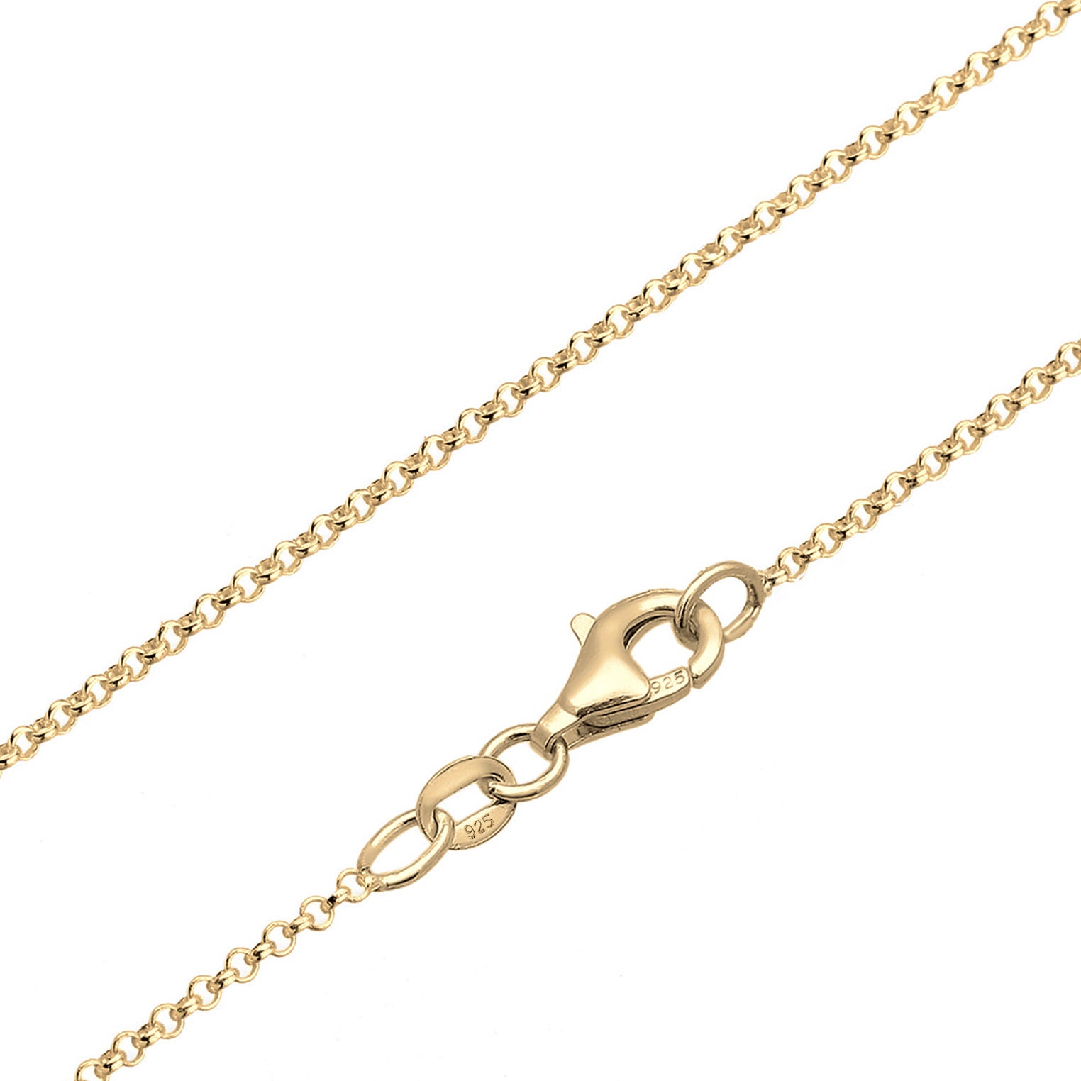 Gold - Elli | Halskette Kreis | Süßwasserperle | 925 Sterling Silber vergoldet