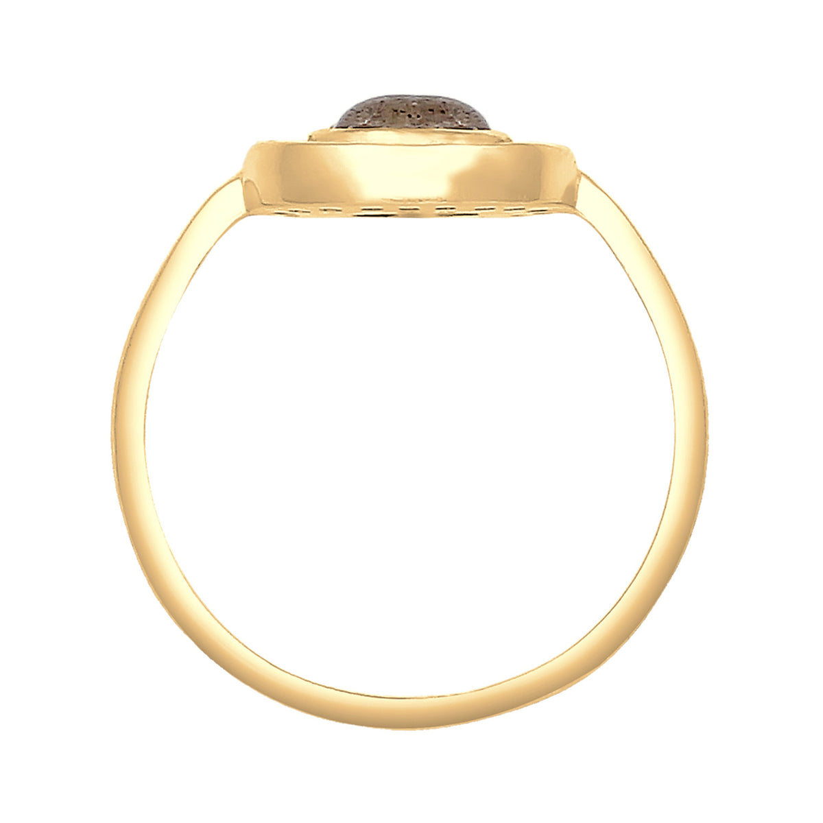 Gold - Elli | Ring | Labradorit ( Grau ) | 925 Sterling Silber vergoldet