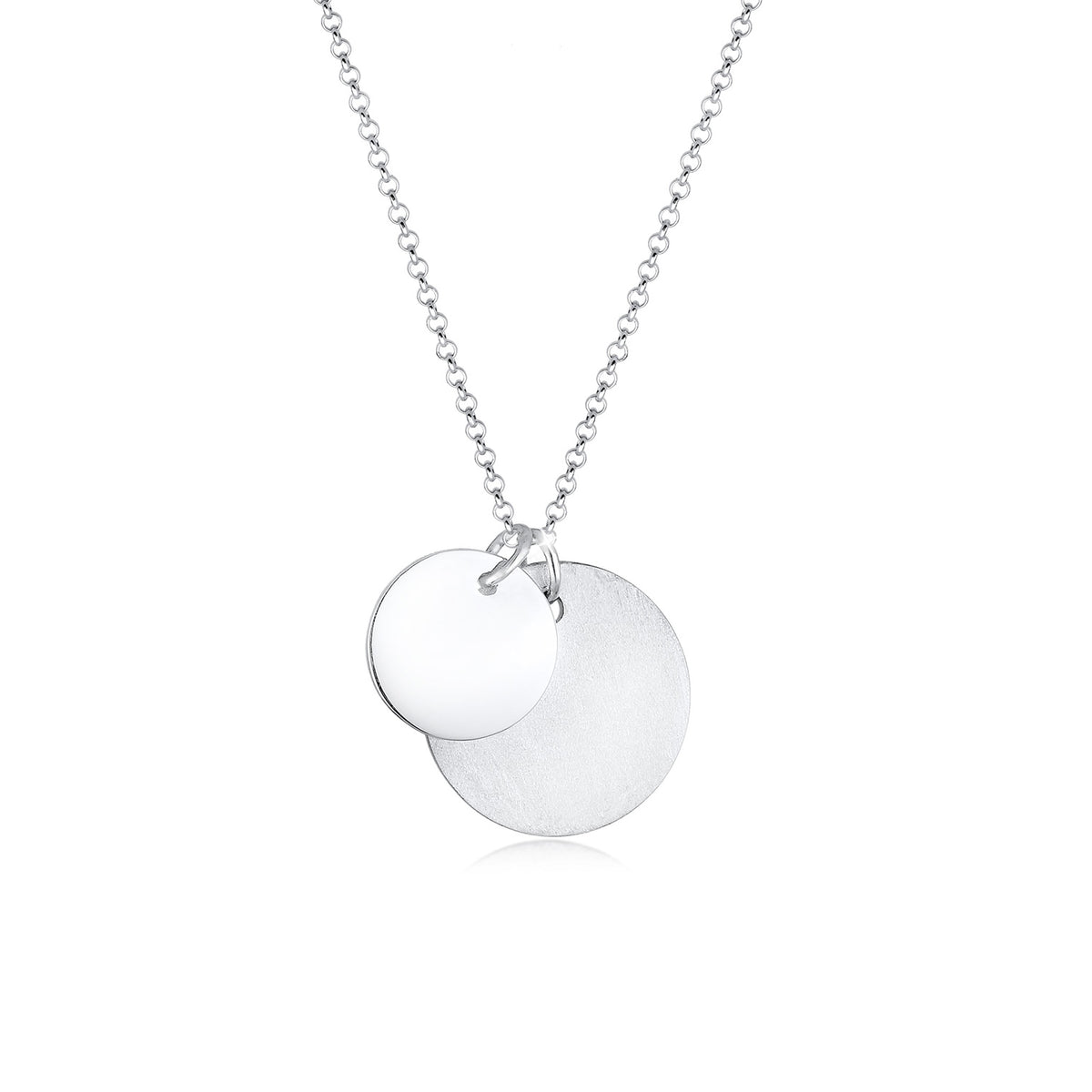 Silber - Elli | Lange Halskette Geo | 925er Sterling Silber