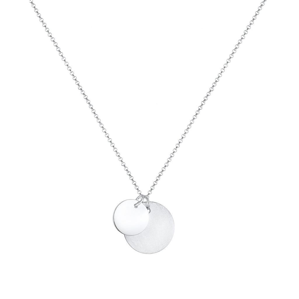 Silber - Elli | Lange Halskette Geo | 925er Sterling Silber