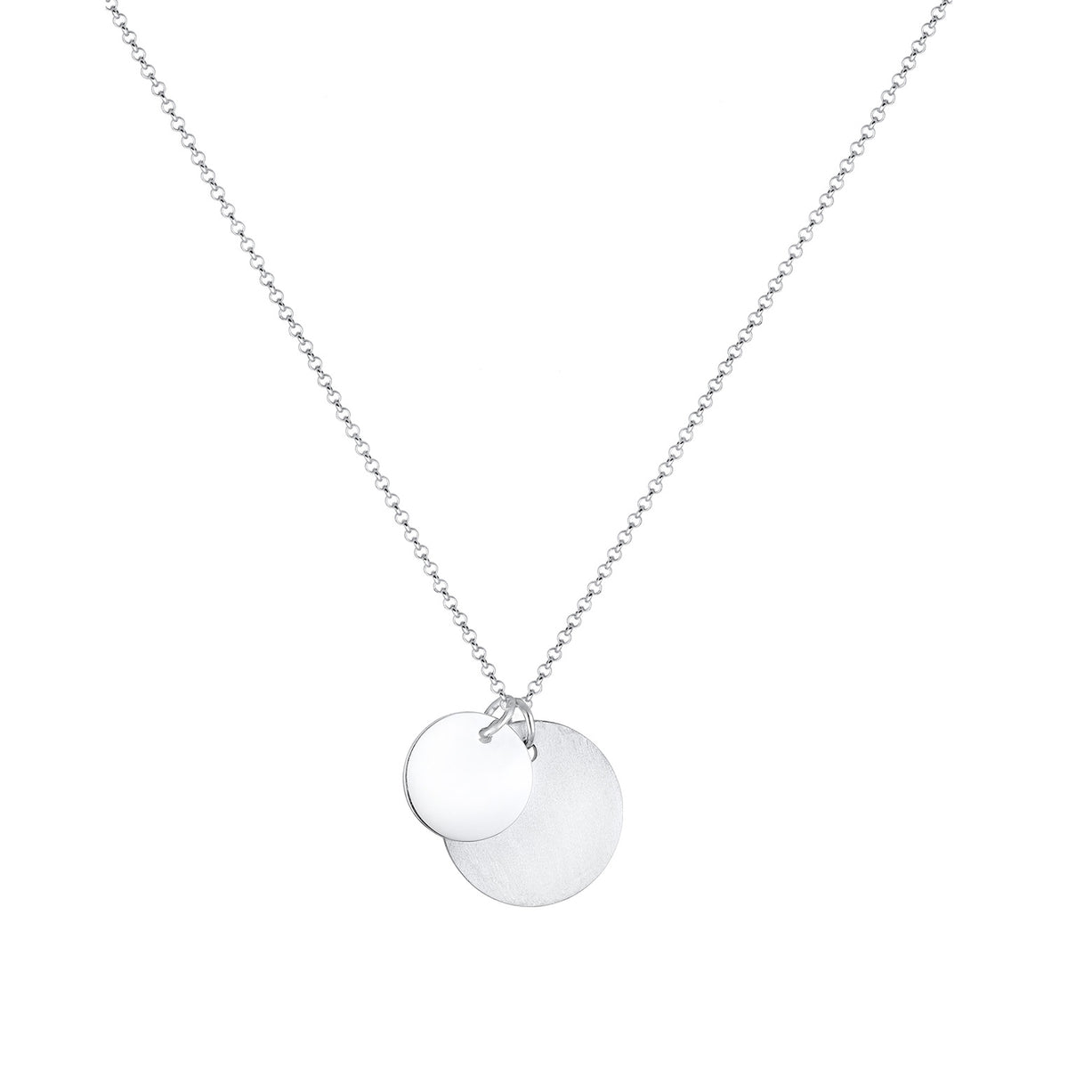 Silber - Elli | Lange Halskette Geo | 925er Sterling Silber