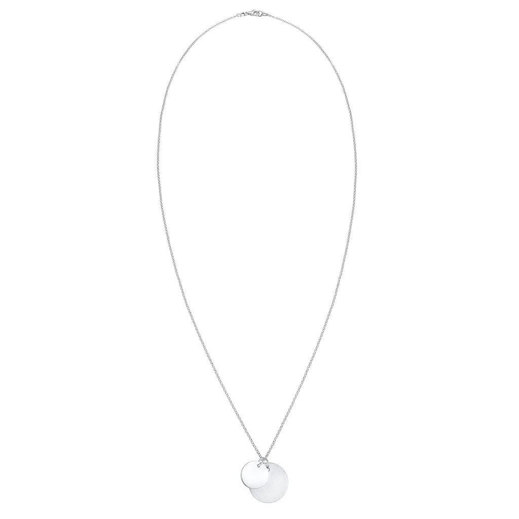 Silber - Elli | Lange Halskette Geo | 925er Sterling Silber