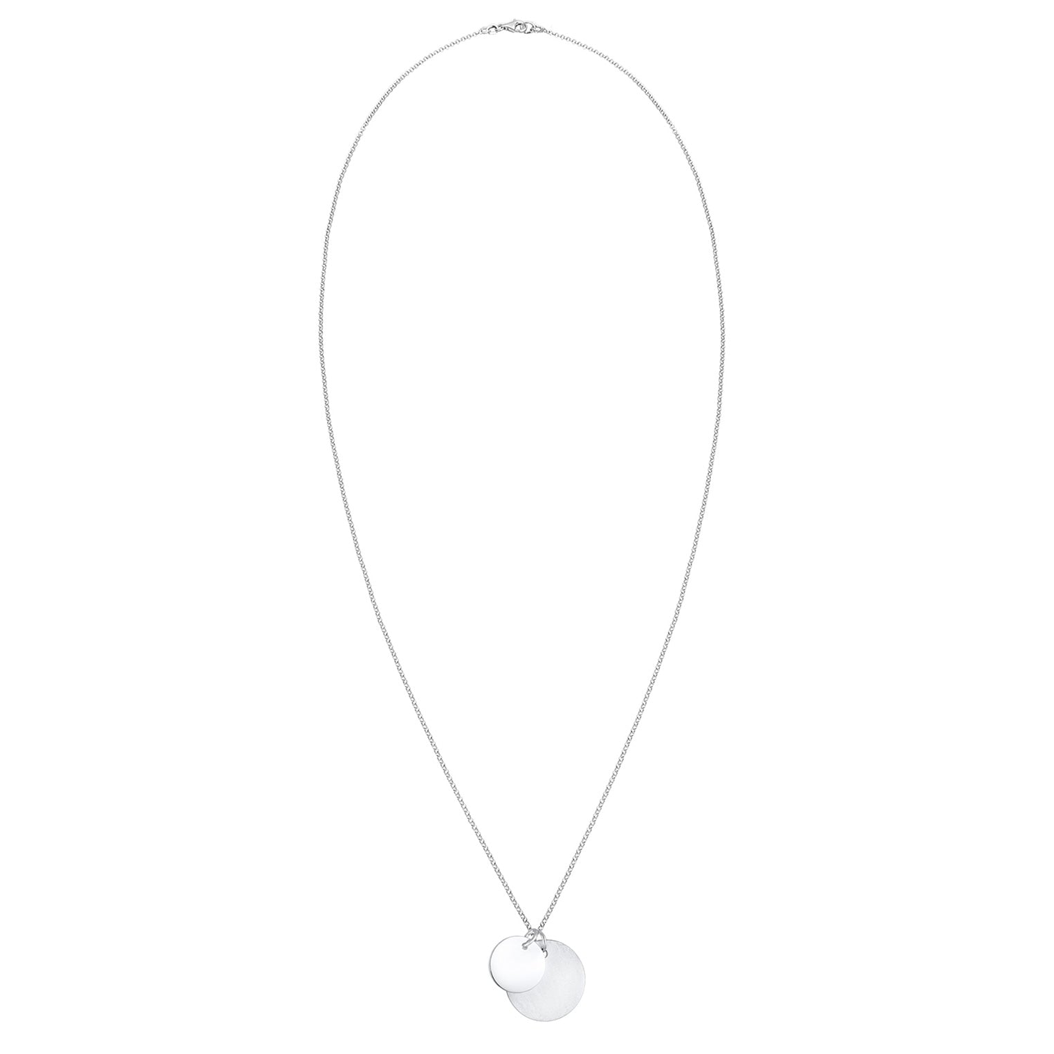 Silber - Elli | Lange Halskette Geo | 925er Sterling Silber