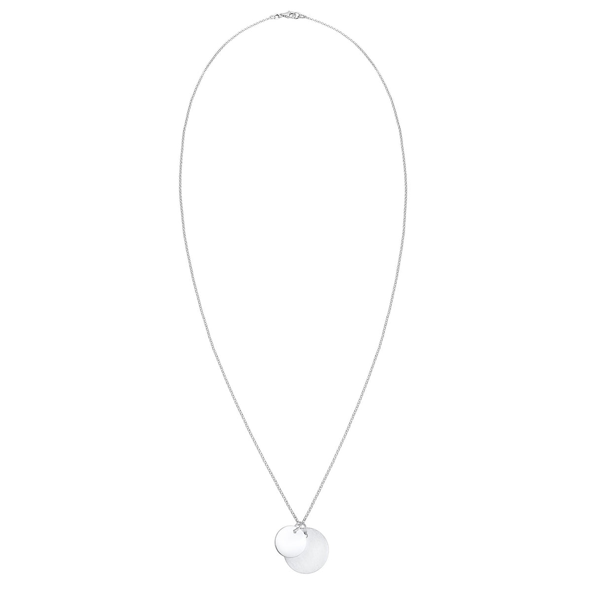 Silber - Elli | Lange Halskette Geo | 925er Sterling Silber