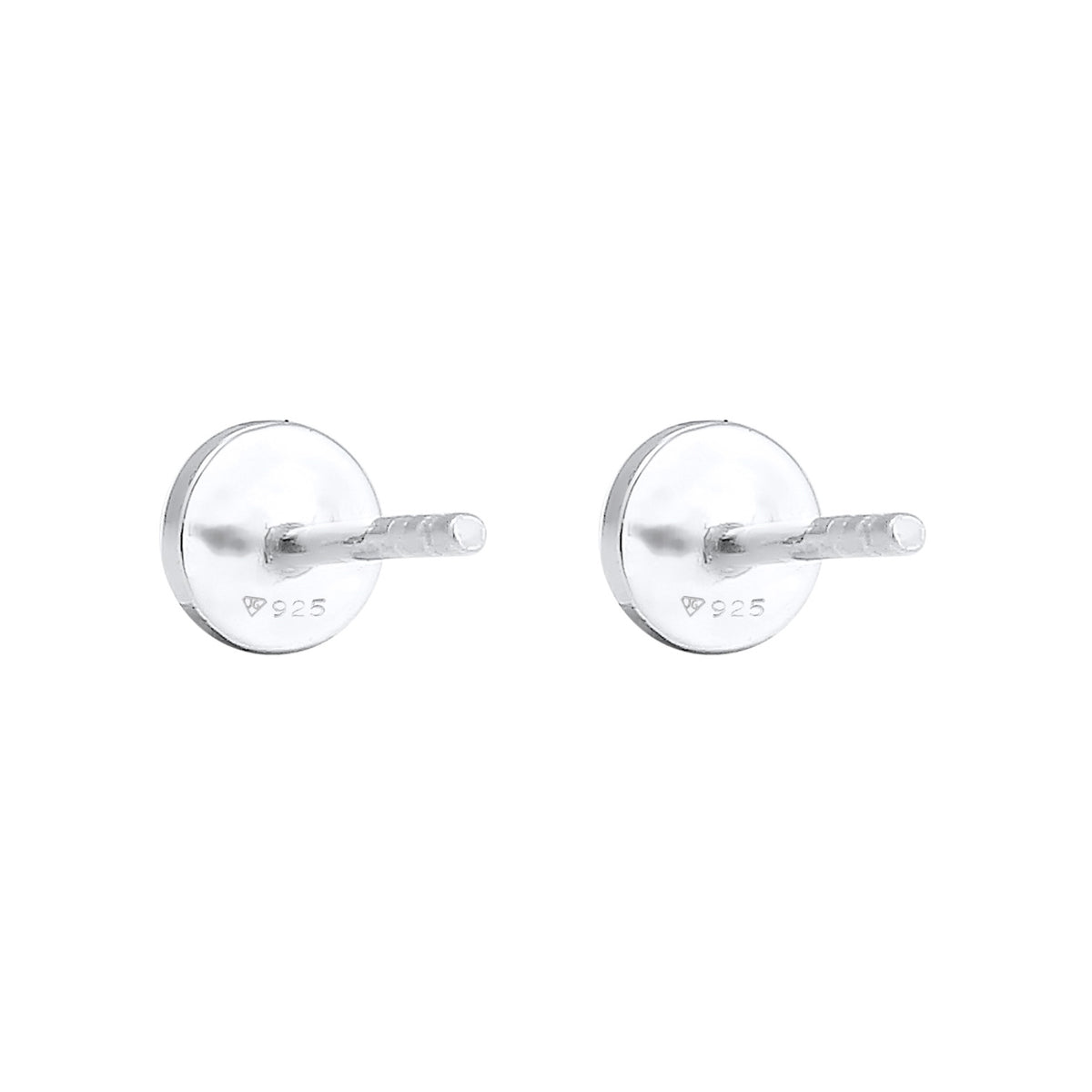 Silber - Elli | Ohrstecker Kreis Gehämmert | 925er Sterling Silber