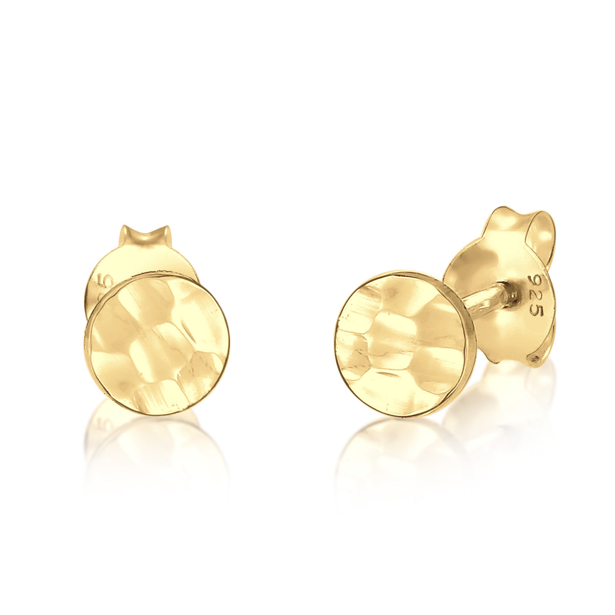 Gold - Elli | Ohrstecker Geo | 925 Sterling Silber vergoldet
