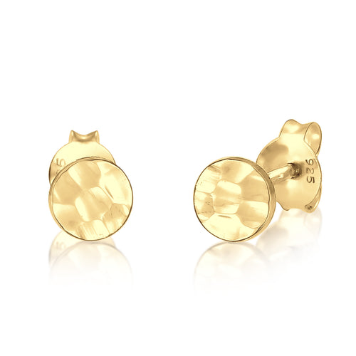 Gold - Elli | Ohrstecker Geo | 925 Sterling Silber vergoldet