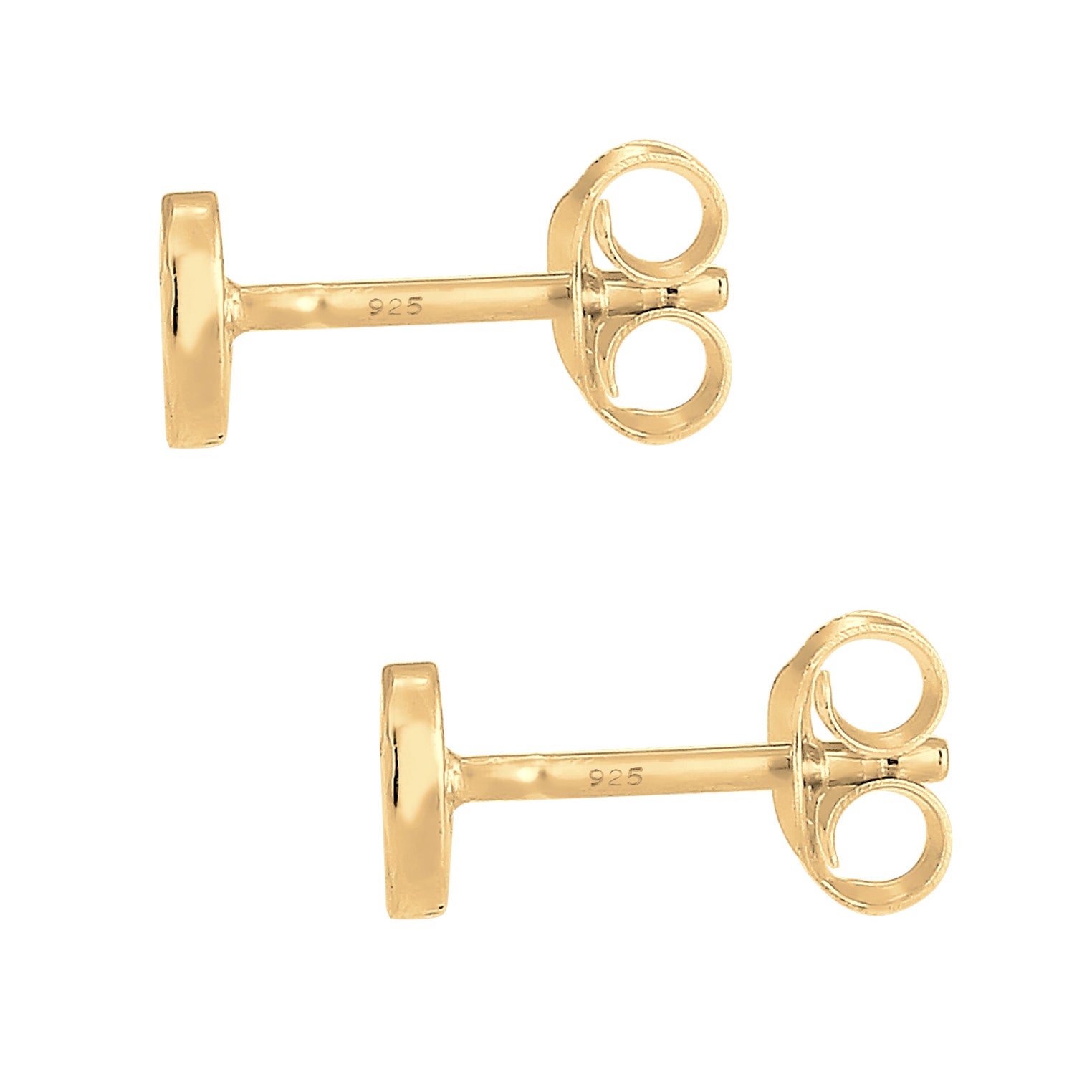 Gold - Elli | Ohrstecker Geo | 925 Sterling Silber vergoldet