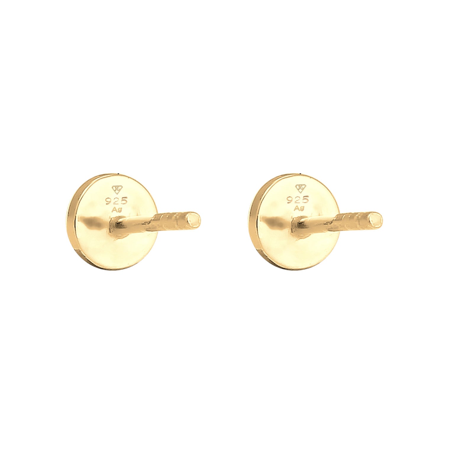 Gold - Elli | Ohrstecker Geo | 925 Sterling Silber vergoldet