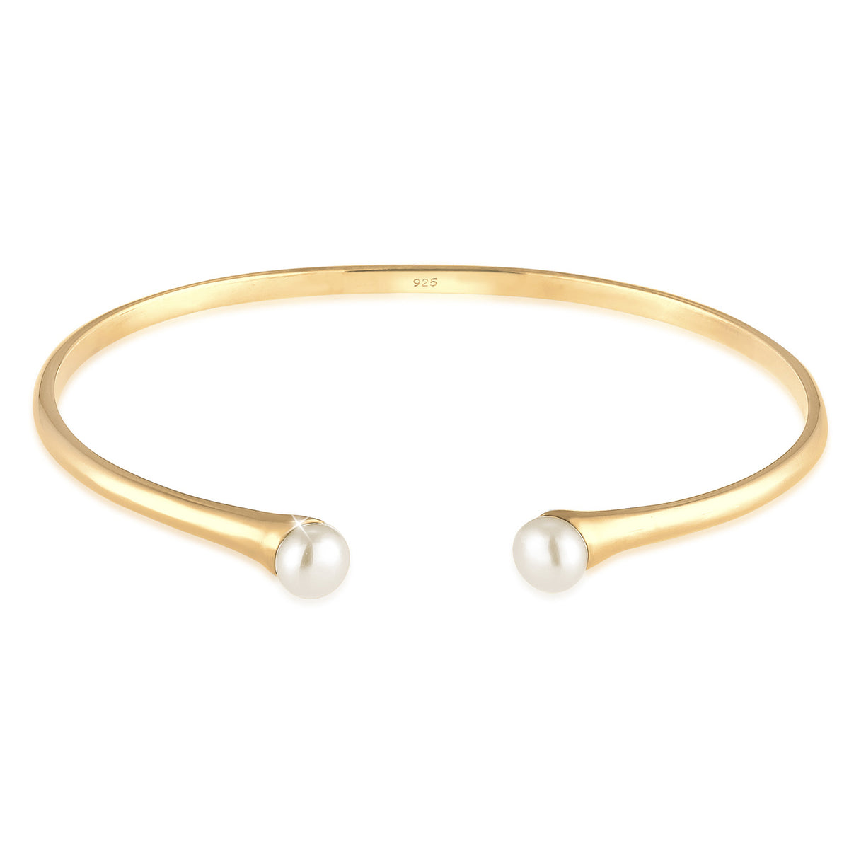 Gold - Elli PREMIUM | Armreif | Süßwasserperle | 925 Sterling Silber