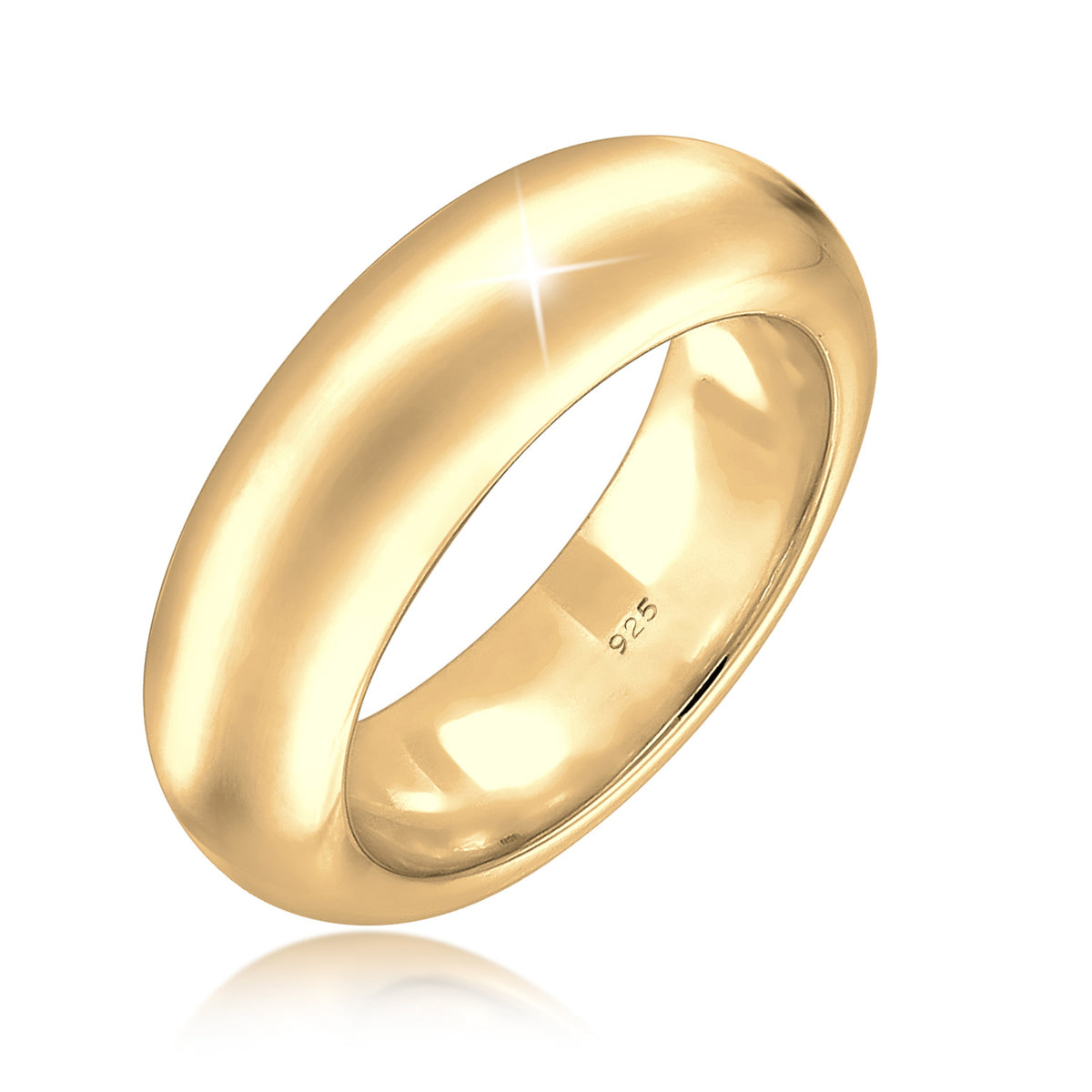 Gold - Elli PREMIUM | Bandring | 925 Sterling Silber vergoldet