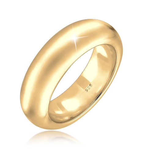 Gold - Elli PREMIUM | Bandring | 925 Sterling Silber vergoldet